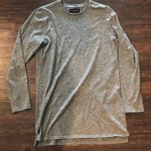 Heathered gray Long T